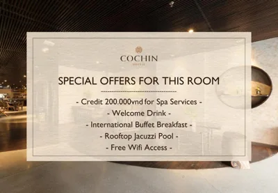 无窗豪华双床房（含水疗积分） — Cochin Zen Hotel